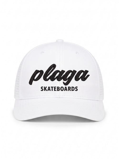 PLAGA - "PLAGASKATEBOARDS" SNAPBACK BLANCO