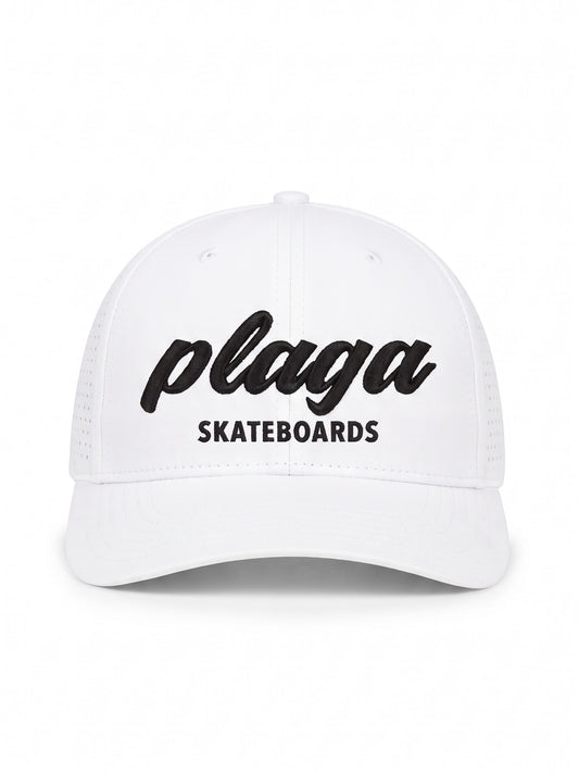 PLAGA - "PLAGASKATEBOARDS" SNAPBACK BLANCO